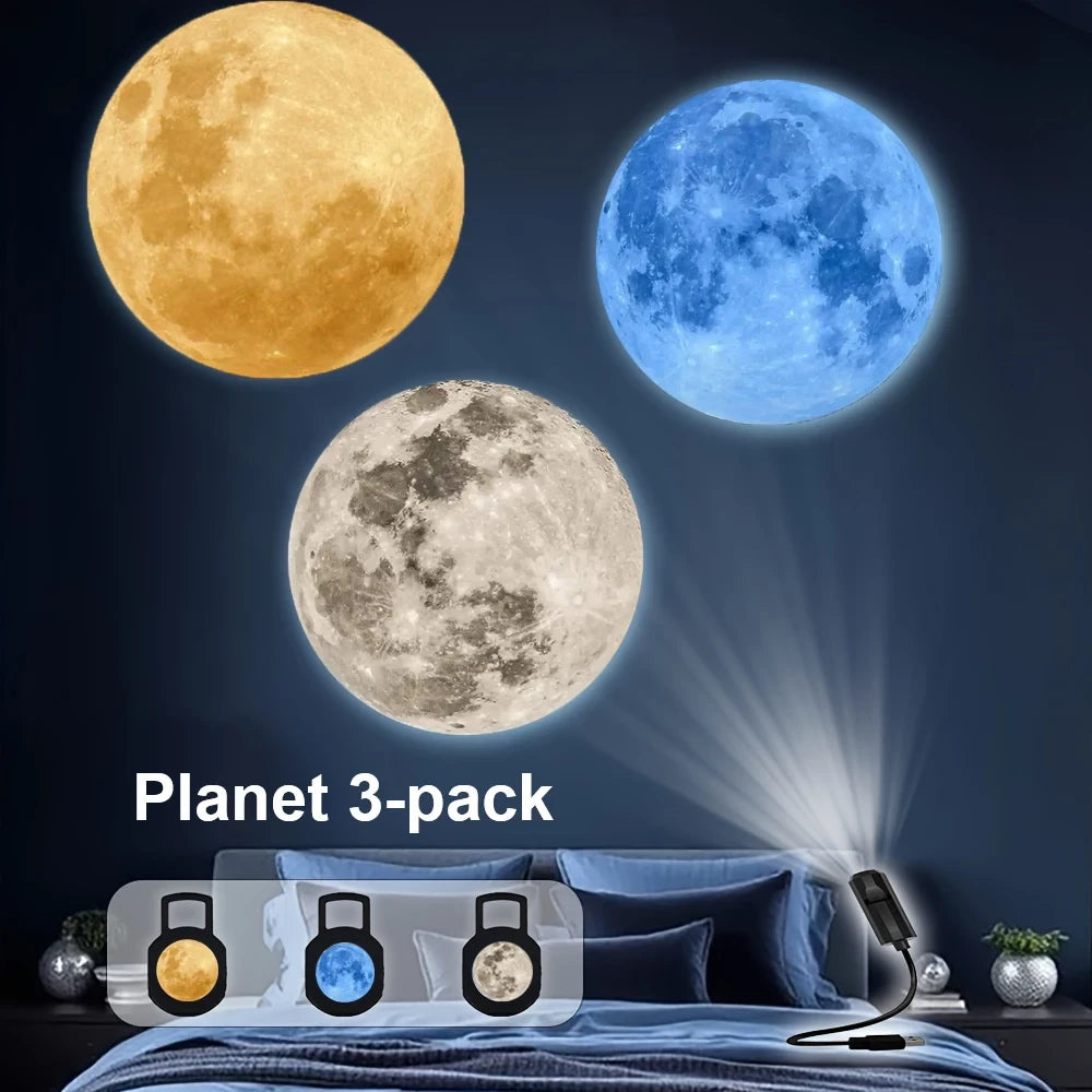 USB Holiday & Moon Projection Light